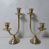 Pair of brass candlesticks