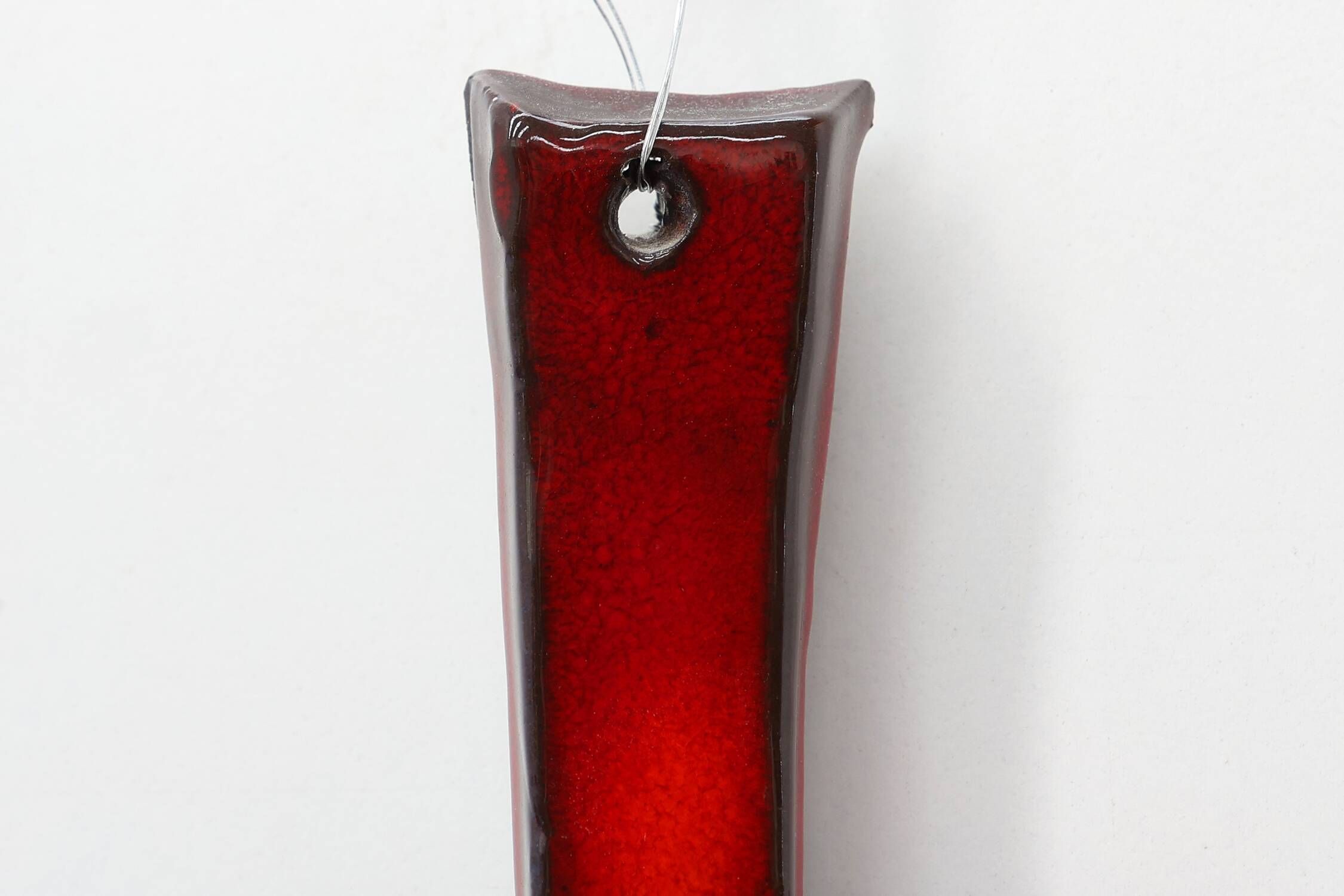Croix en céramique émaillée rouge par Vandeweghe pour Amphora, Belgique, vers 1960