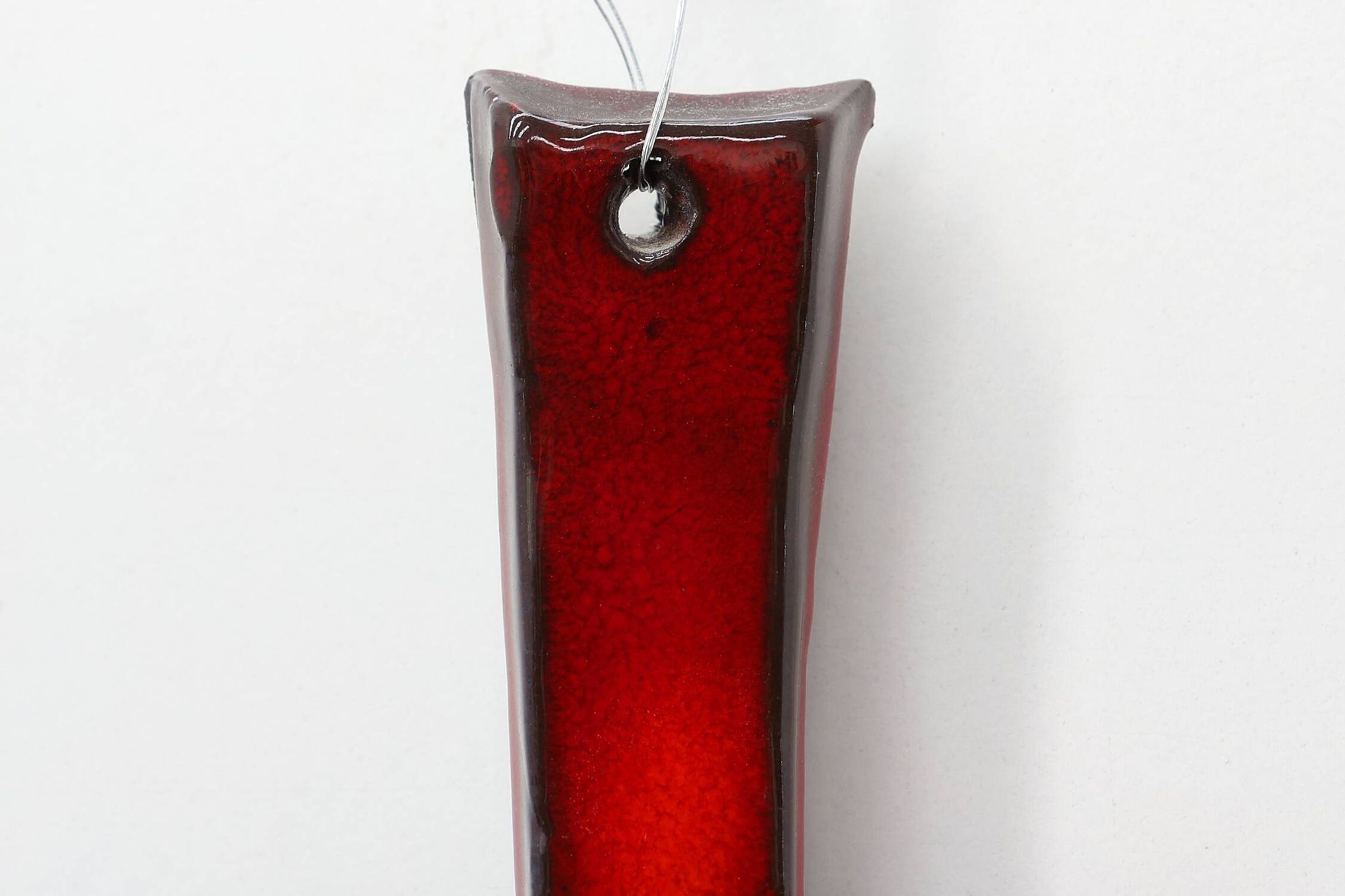 Red glazed ceramic Cross by Vandeweghe for Amphora, Belgium, ca. 1960