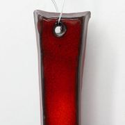Red glazed ceramic Cross by Vandeweghe for Amphora, Belgium, ca. 1960