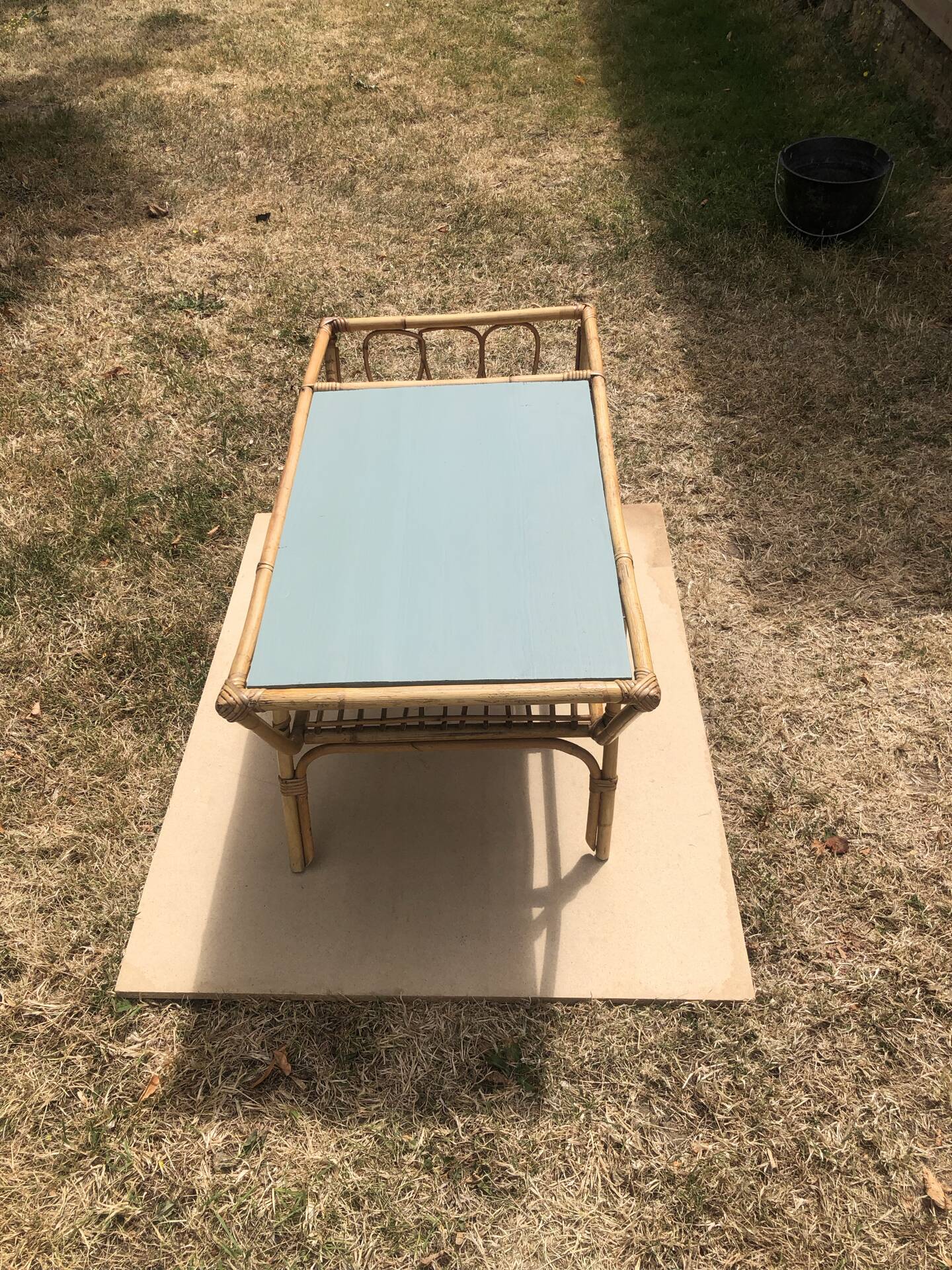Rattan coffee table