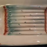 Set 1 course and 6 asparagus plates - DIGOIN SARREGUEMINES