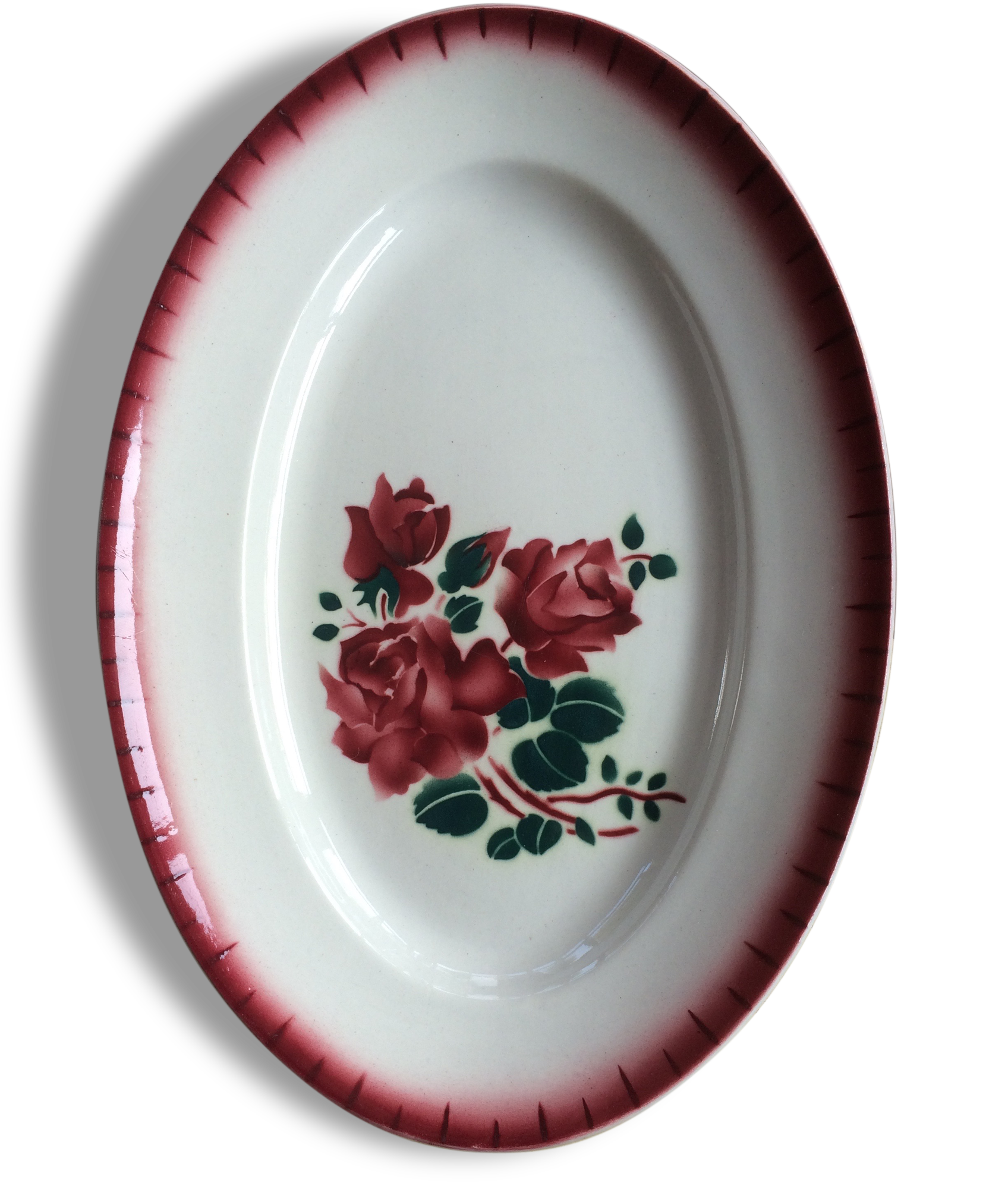 Flat oval flowered