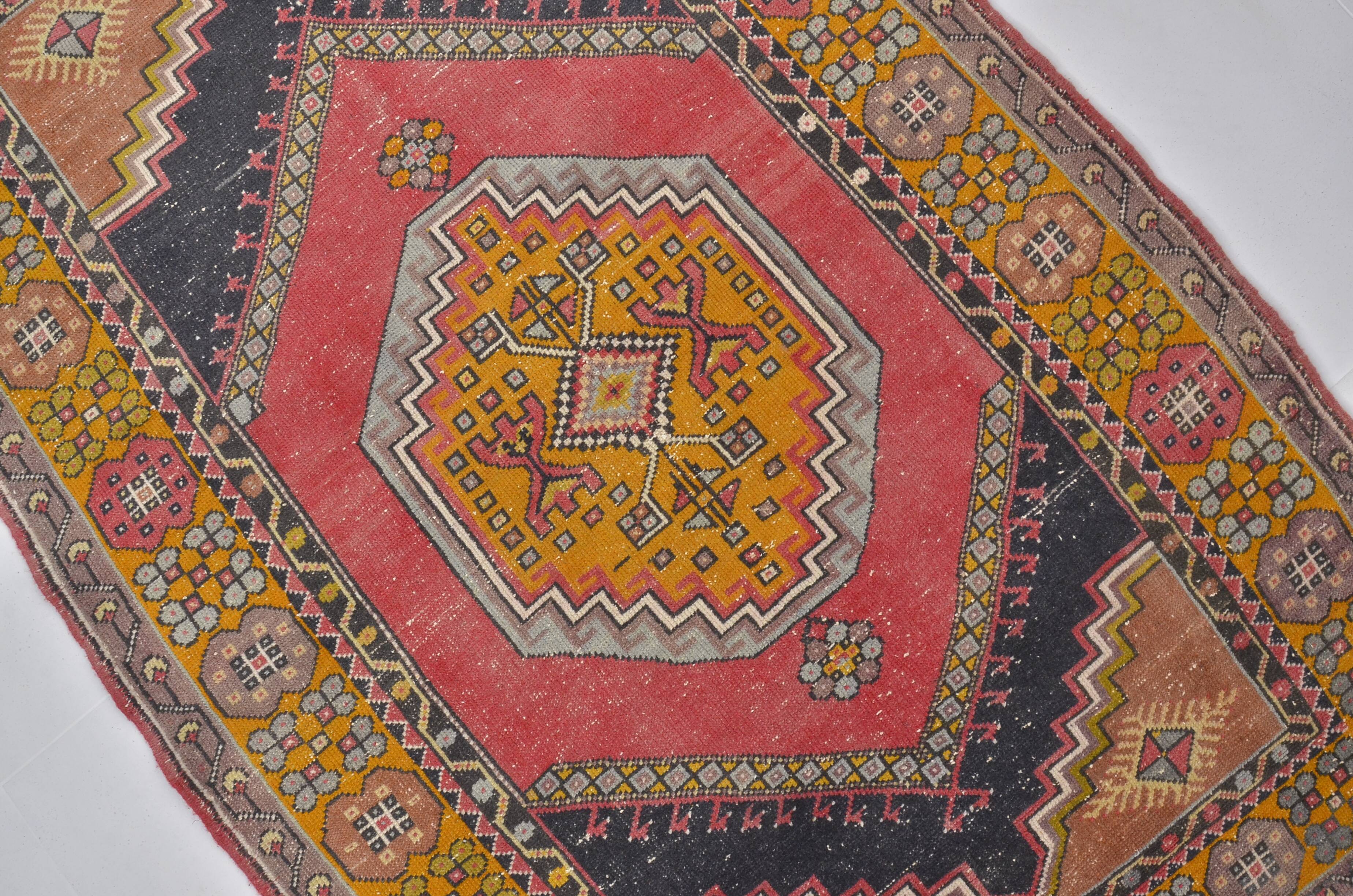 Red & Orange Turkish Wool Rug sku 2493