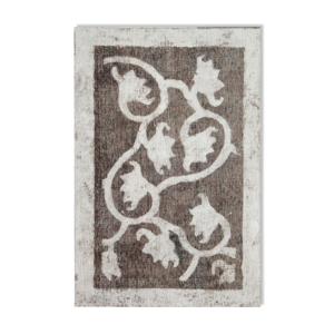 tapis persan en laine surteinte tissée à la main tapis traditionnel oriental gris - 0.90x139cm