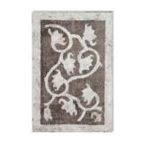 Tapis persan en laine surteinte tissée à la main tapis traditionnel oriental gris - 0.90x139cm