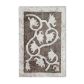 Tapis persan en laine surteinte tissée à la main tapis traditionnel oriental gris - 0.90x139cm