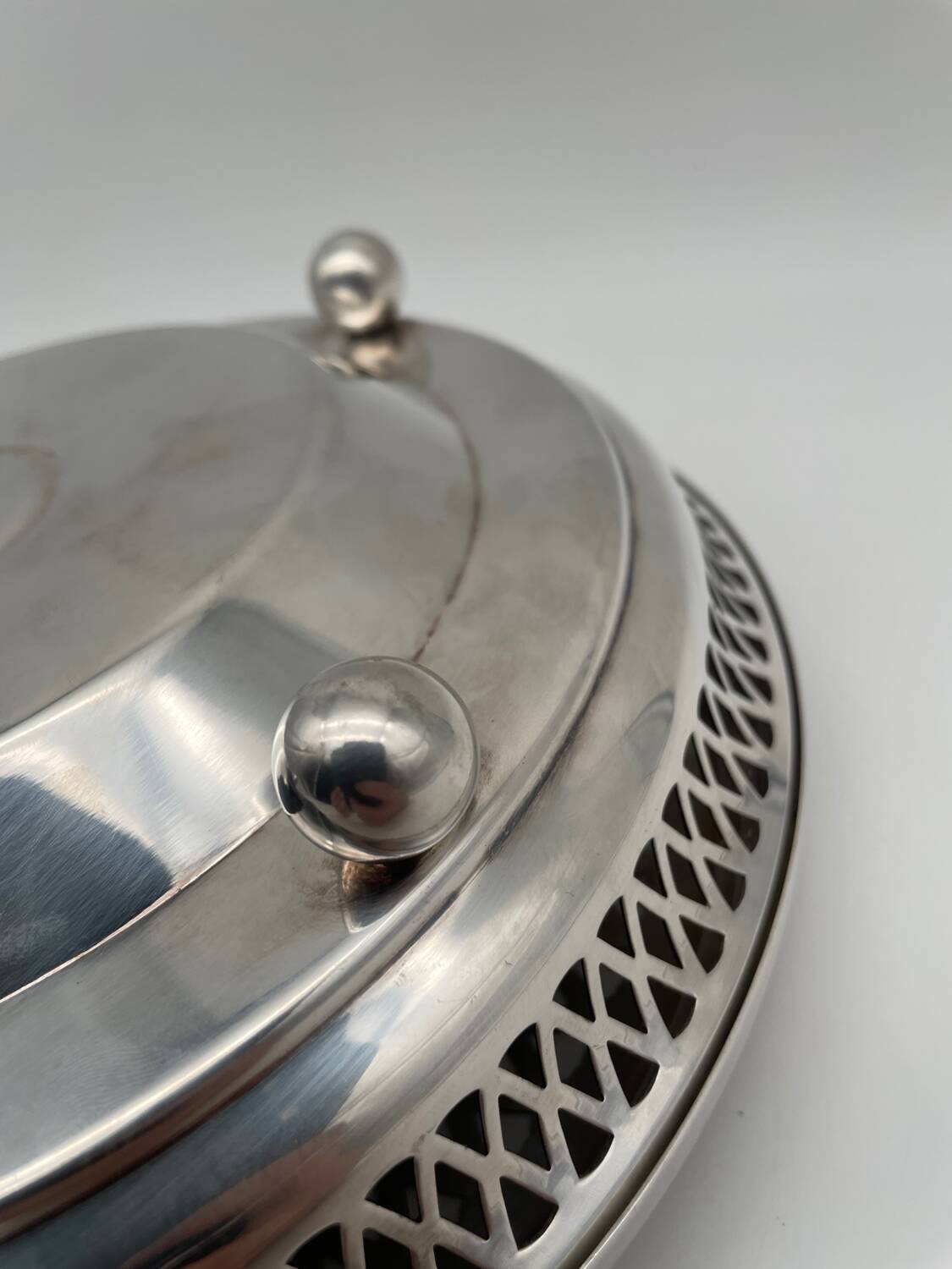 Chauffe plat Christofle model Gallia en métal argenté