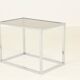 Coffee or Side Table in Chroom & Smoked Glass by Belgo Chrom, Belgium,1970s