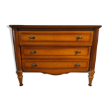 Commode 3 tiroirs merisier massif