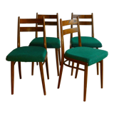 Set of 4 Czech chairs, 60s