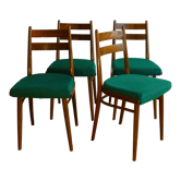 Lot de 4 chaises tchèques, années 60