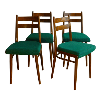 Set of 4 Czech chairs, 60s