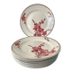 11 dessert plates Saint Amand Terre de Fer, 1930