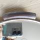 Plateau rond en miroir , vintage français , années 50