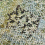 3x10 green tones turkish runner rug, 91x299cm