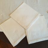 Embroidered tablecloth and 6 embroidered towels