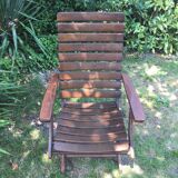 Vintage wooden herlag folding armchair