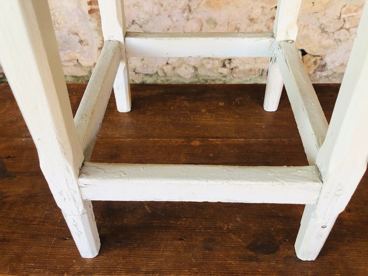 Vintage oak farmhouse stool Circa 50
