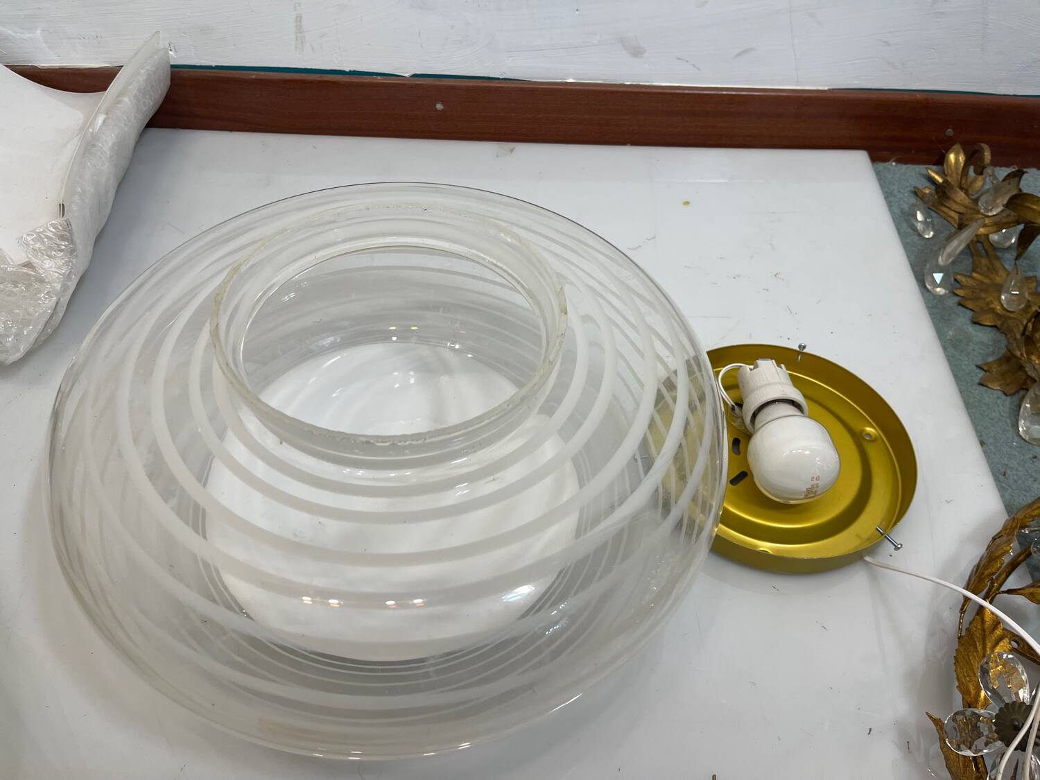Murano Glass Flushmounts Set of 2