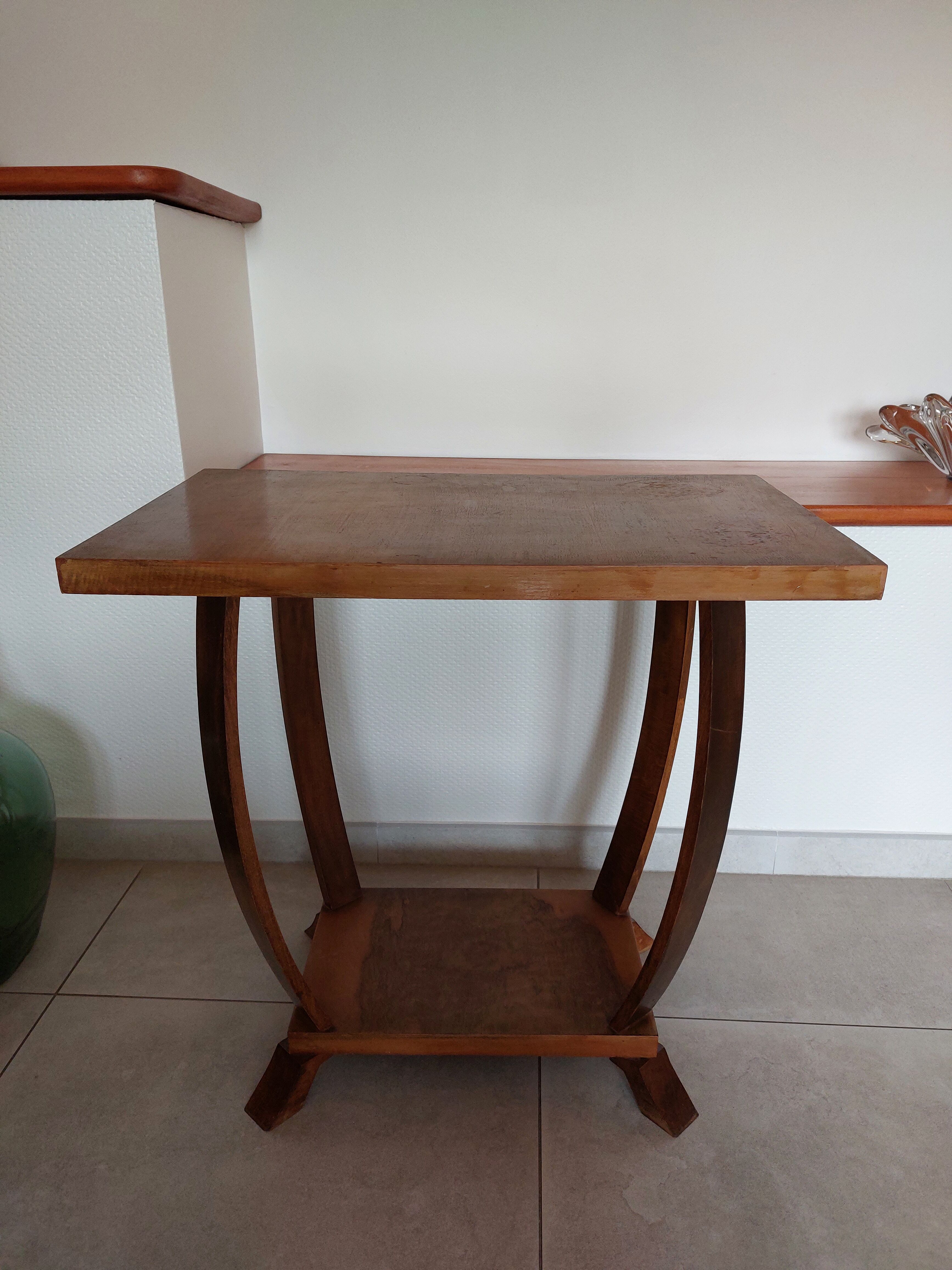 Rectangular Art Deco pedestal table