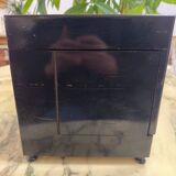 Antique liqueur set – Napoleon III style – 4 decanters + 15 glasses