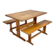 Table et de deux bancs, années 1960