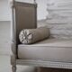 Resting bed - Louis XVI style bench reupholstered in linen