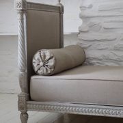 Lit de repos - banquette style Louis XVI retapissé en lin