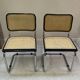 Pair of duo chairs B32 Marcel Breuer black