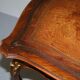 Pine desk with leather and gilding, late Victorian period around 1900.