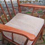 Pair of vintage fan armchairs from the 60s, Baumann edition.