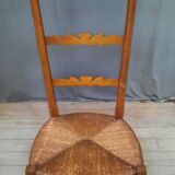 Straw fireside chair