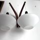 Scandinavian double wood opaline wall light Rispal