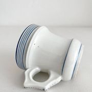 Tasse brulot ancienne en porcelaine liserés bleus 19eme siècle