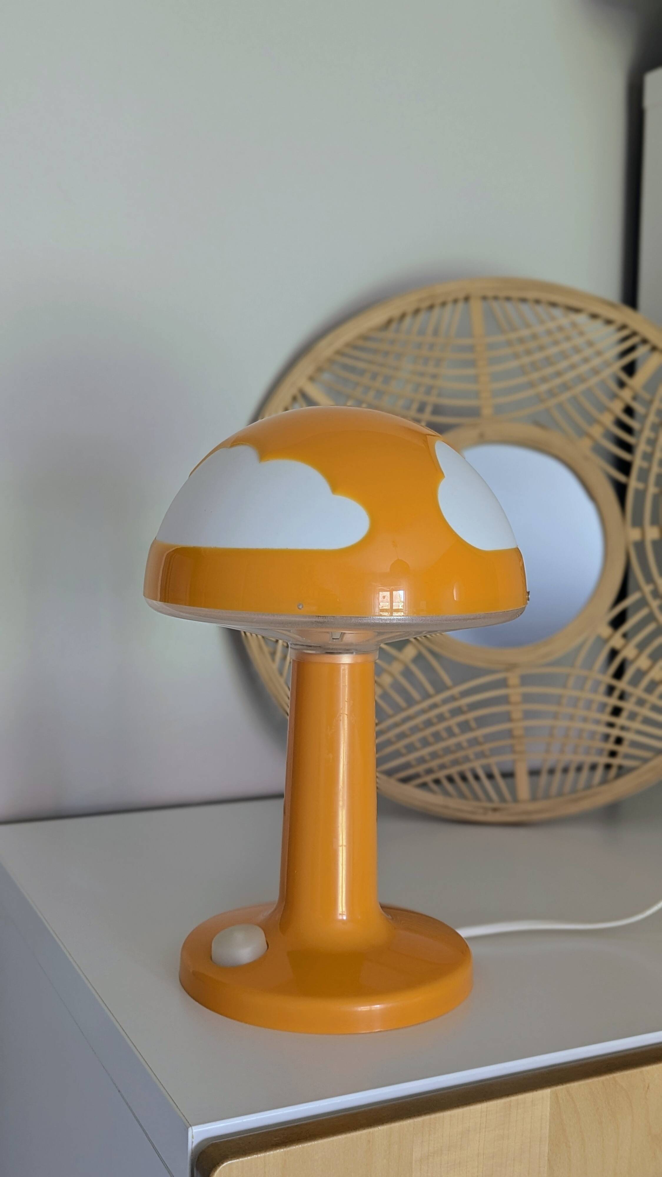 Ikea Skojig orange lamp with dimmer (L-0109)