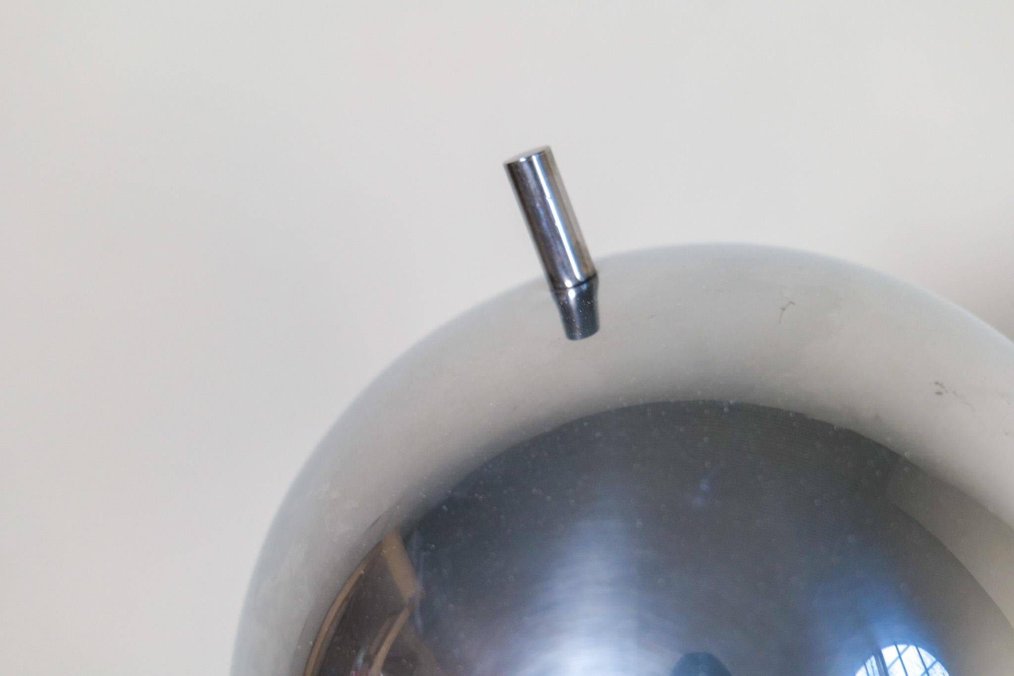 Mid-century modern floor lamp in chrome, model G-075 by Bergboms, Sweden, 1960s.