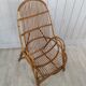 Fauteuil rotin vintage adulte