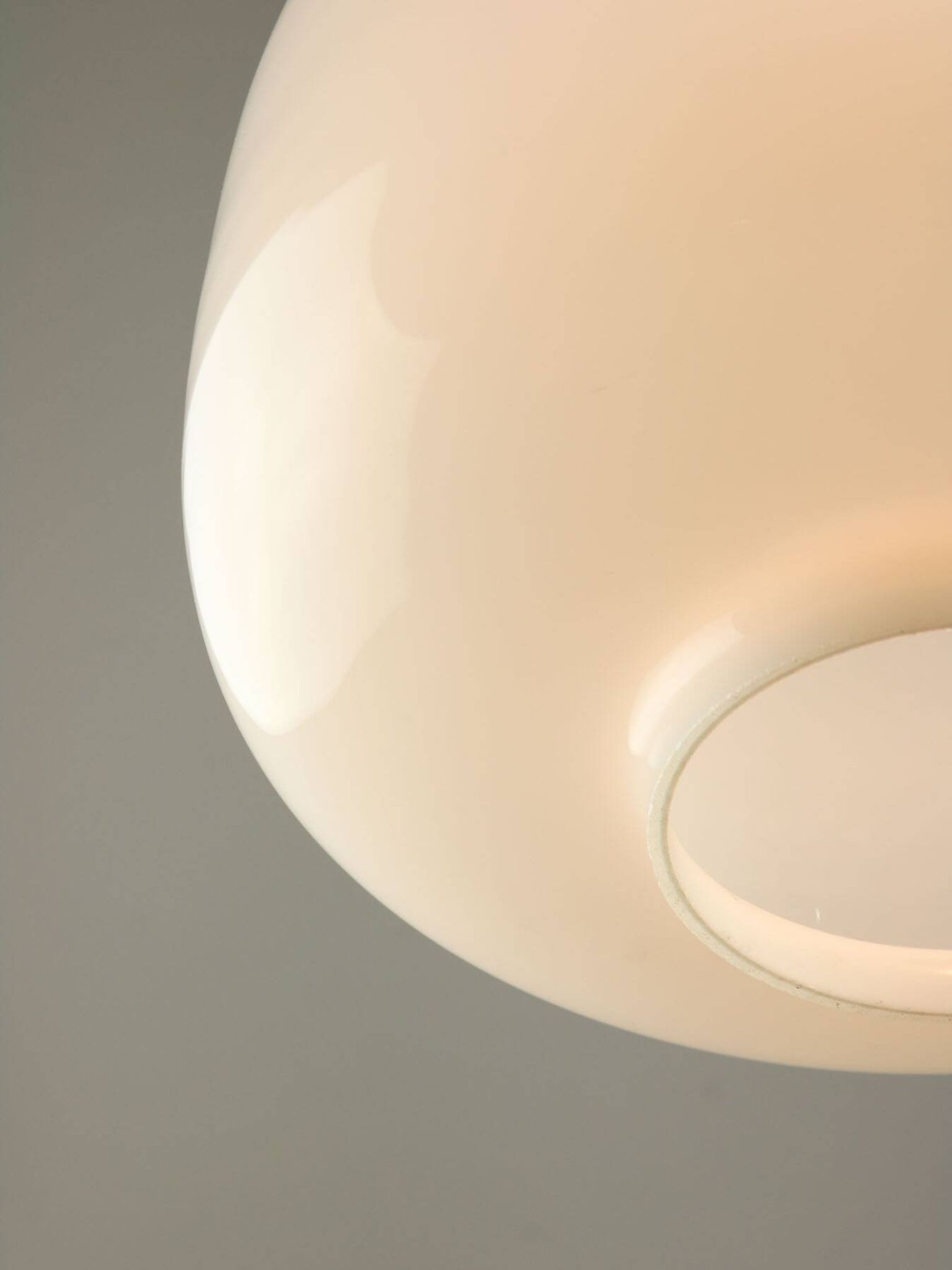 Pair of Mid-Century Opaline Pendant Lamps, 60s