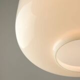 Pair of Mid-Century Opaline Pendant Lamps, 60s