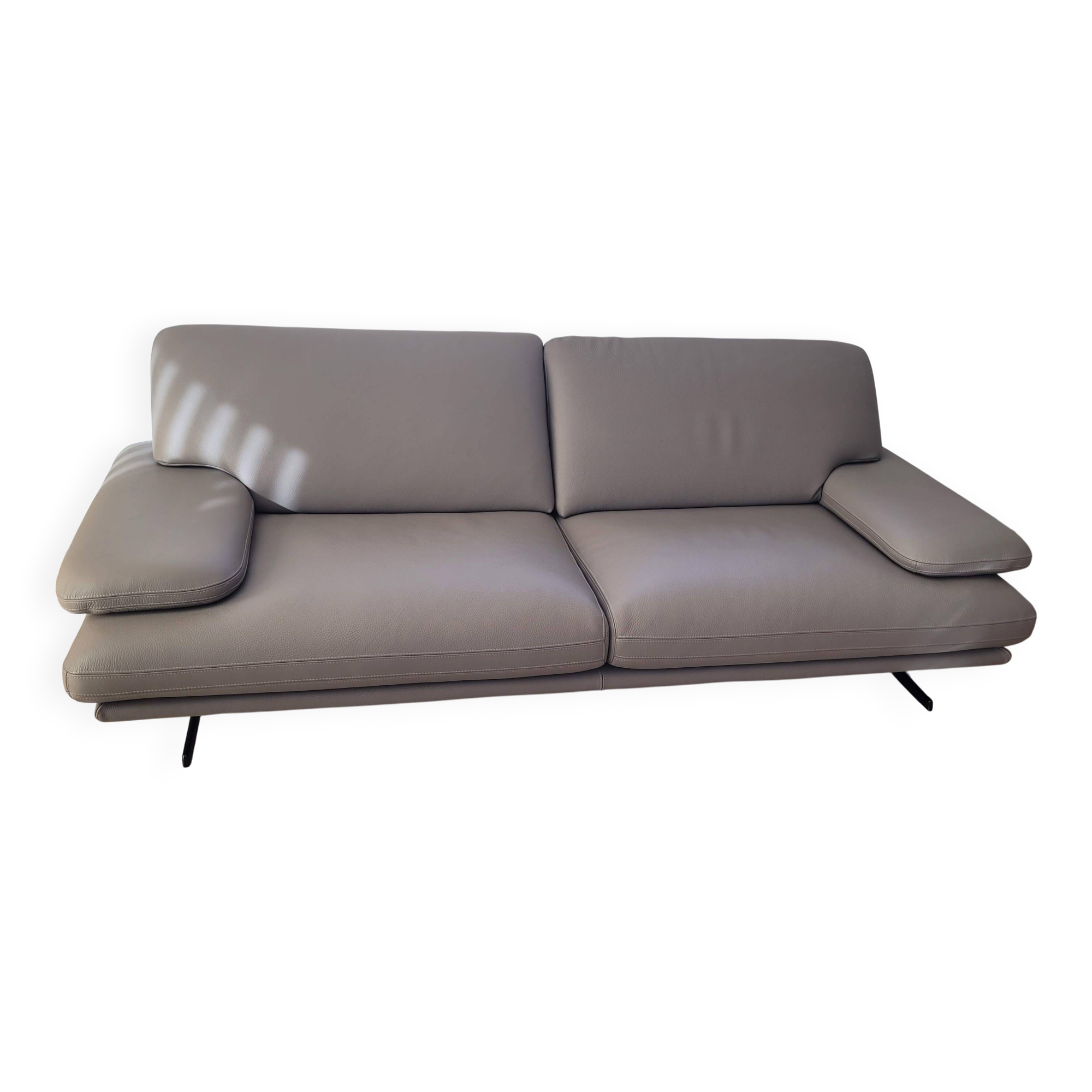 Canapé cuir pleine fleur 3 places roche bobois