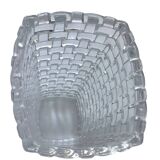 Large crystal wicker mesh vase