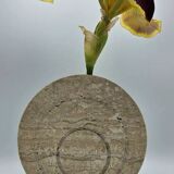 Vintage travertine vase Italy Fratelli Manelli