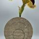 Vase travertin vintage Italie Fratelli Manelli