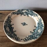 Set of 4 flat plates made of Marine earthenware