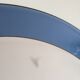 Miroir bleu cobalt, design italien, circa 1970