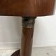 Round Empire-style side table in mahogany and veneer, 20th century
