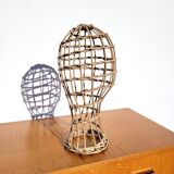 Head to hat marotte wicker display