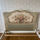 Romantic upholstered Louis XV basket bed