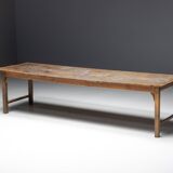 Rustic Primitive Farmhouse Dining Table, France, 19th Century